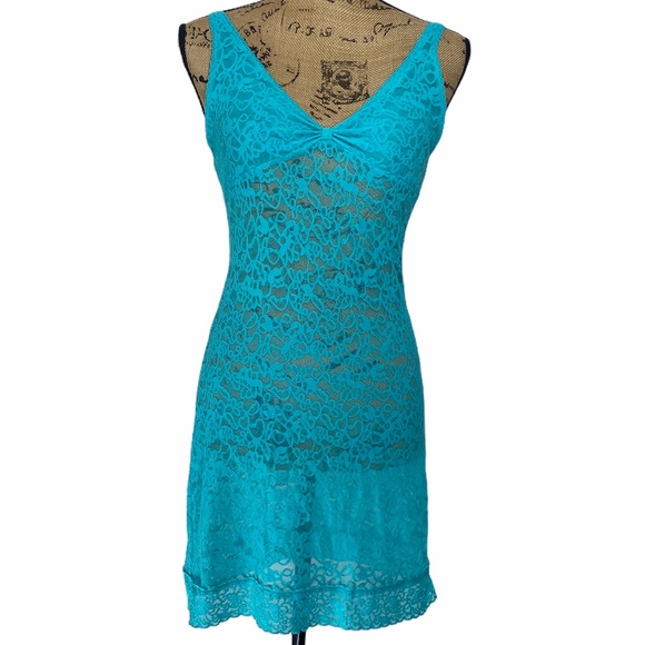 Victoria's Secret Other - Victoria’s Secret “The Lacie” Aqua Nightie